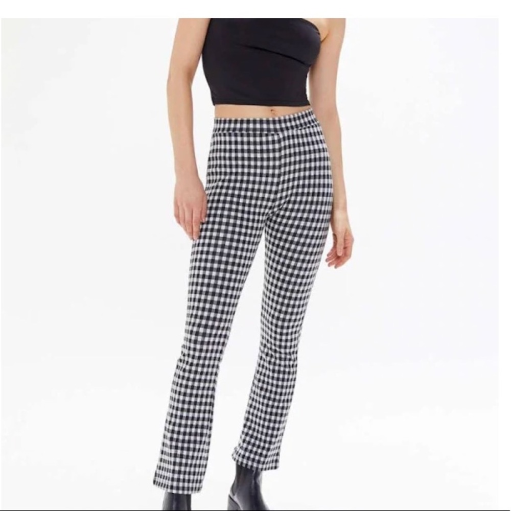 Urban Outfitters checkered flare pants